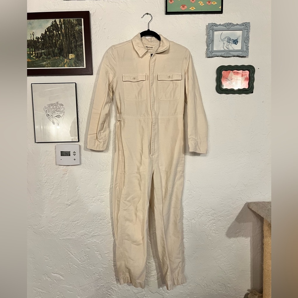 Madewell Cream Jumpsuit/Coverall